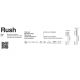 Stalpi - Stalp LED iluminat exterior simetric 180º IP65 RUSH 370cm 4000K DALI