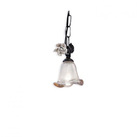 Pendule, Lustre suspendate - Pendul clasic cu flori din ceramica realizate manual SIENAL