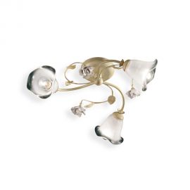 Lustre aplicate - Lustra aplicata clasica cu flori din ceramica realizate manual SIENAL