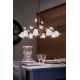 Candelabre, Lustre - Candelabru clasic cu flori din ceramica realizate manual SIENAL