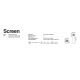 Stalpi - Mini Stalp LED iluminat exterior simetric 360º IP65 SCREEN 25cm 3000K CASAMBI