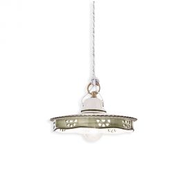 Pendule, Lustre suspendate - Lustra clasica realizata manual din ceramica ALESSANDRIA 23cm