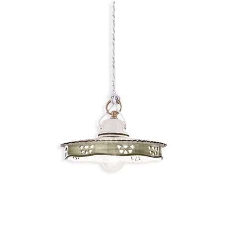 Pendule, Lustre suspendate - Lustra clasica realizata manual din ceramica ALESSANDRIA 23cm