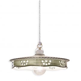 Pendule, Lustre suspendate - Lustra clasica realizata manual din ceramica ALESSANDRIA 33cm