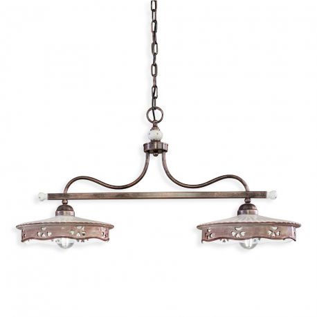 Pendule, Lustre suspendate - Lustra clasica realizata manual din ceramica ALESSANDRIA