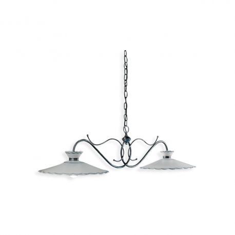 Pendule, Lustre suspendate - Lustra design clasic realizata manual din ceramica RAVENNA 2L
