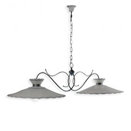 Pendule, Lustre suspendate - Lustra design clasic realizata manual din ceramica RAVENNA 2L