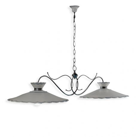 Pendule, Lustre suspendate - Lustra design clasic realizata manual din ceramica RAVENNA 2L