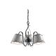 Candelabre, Lustre - Candelabru 3 brate design clasic realizat manual din ceramica RAVENNA