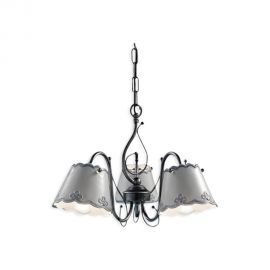 Candelabre, Lustre - Candelabru 3 brate design clasic realizat manual din ceramica RAVENNA