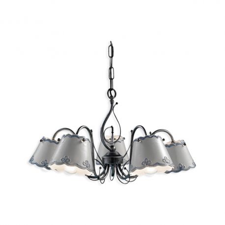 Candelabre, Lustre - Candelabru 5 clasic realizat manual din ceramica RAVENNA