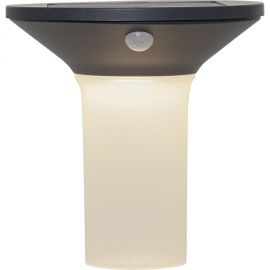 Lampi decorative si solare - Aplica LED solara cu baterii cu senzor de miscare IP44 Corbezzo negru, alb