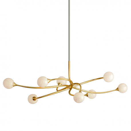 Candelabre, Lustre - Candelabru LUX, realizat manual, design modern, SIGNATURE cu 8 surse de lumina