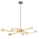 Candelabre, Lustre - Candelabru LUX, realizat manual, design modern, SIGNATURE cu 8 surse de lumina