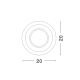 Spoturi tavan fals - Spot incastrabil design modern Vitale alb