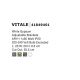 Spoturi tavan fals - Spot incastrabil design modern Vitale alb