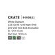 Spoturi tavan fals - Spot incastrabil design modern Crate alb 12x12cm