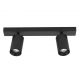Plafoniere cu spoturi, Spoturi aplicate - Plafoniera 2L design modern TOD negru