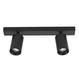 Plafoniere cu spoturi, Spoturi aplicate - Plafoniera 2L design modern TOD negru