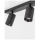 Plafoniere cu spoturi, Spoturi aplicate - Plafoniera 2L design modern TOD negru