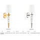 Aplice, corpuri de iluminat pentru pereti - Aplica de perete design elegant PERSI, nichel lucios