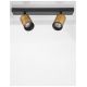 Plafoniere cu spoturi, Spoturi aplicate - Plafoniera 2L design modern Inus negru, auriu satin