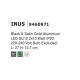 Plafoniere cu spoturi, Spoturi aplicate - Plafoniera 2L design modern Inus negru, auriu satin
