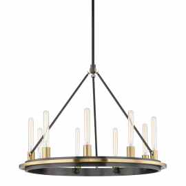 Candelabre, Lustre - Candelabru design vintage CHAMBERS, cu 9 surse de lumina