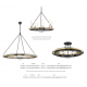 Candelabre, Lustre - Candelabru design vintage CHAMBERS, cu 9 surse de lumina
