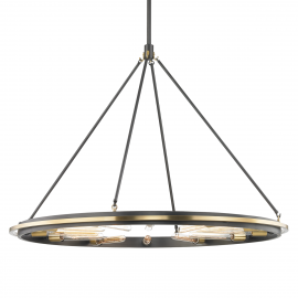 Candelabru design vintage CHAMBERS, cu 12 surse de lumina