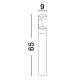 Stalpi - Stalp LED mic pentru exterior design modern IP54 Tala negru H-65cm