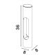 Stalpi - Stalp LED mic pentru exterior design modern IP54 Ellery negru