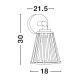 Aplice - Aplica LED pentru exterior design modern IP65 Carina negru