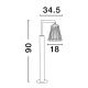 Stalpi - Stalp mediu LED pentru exterior design modern IP65 Carina negru