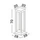 Stalpi - Stalp LED mic pentru exterior design modern IP65 Bev gri H-70cm