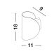 Aplice - Aplica LED pentru exterior design modern IP54 Arabella