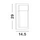 Aplice - Aplica LED pentru exterior design modern IP65 Leto negru