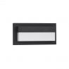 Aplica LED pentru exterior design modern IP65 Leto negru 29cm