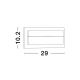 Aplice - Aplica LED pentru exterior design modern IP65 Leto negru 29cm