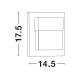 Aplice - Aplica LED pentru exterior design modern IP65 Leto negru 14,5cm