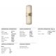 Aplice, corpuri de iluminat pentru pereti - Aplica de perete LED, design modern, VALENCIA small, alama antichizata