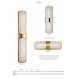 Aplice, corpuri de iluminat pentru pereti - Aplica de perete LED, design modern, VALENCIA small, alama antichizata