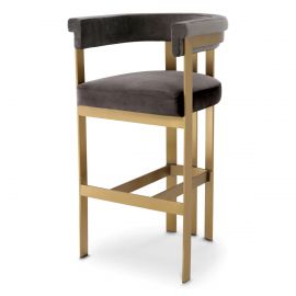 Scaune Bar - Scaun de bar design LUX, Bar Stool Clubhouse gri