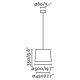 Pendule, Lustre suspendate - Lustra pendul moderna design elegant CONGA simple negru/bej