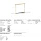 Pendule, Lustre suspendate - Lustra suspendata LED, model linear, design LUX, HUNTINGTON