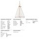 Pendule, Lustre suspendate - Pendul de forma conica, desing LUX, ELDRIDGE