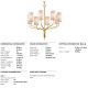 Candelabre, Lustre - Candelabru design clasic JUNIPER cu 8 surse de lumina