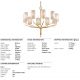 Candelabre, Lustre - Candelabru design clasic JUNIPER cu 10 surse de lumina