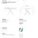 Mese dining - Masa rotunda design modern Veola alb, 140cm