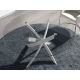 Mese dining - Masa rotunda design modern Veola alb, 140cm
